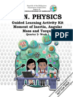 Gen. Physics: Guided Learning Activity Kit Moment of Inertia, Angular Mass and Torque