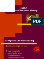 UNIT 2 Models of Decision Making