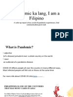Pandemic Ka Lang, I Am A Filipino
