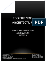 Eco Friendly Architecture: Assignment 3