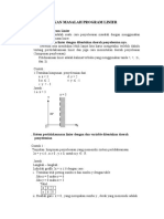 Rumus Matematika Program Linear