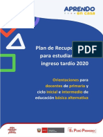 1 Orientaciones Docentes Recuperación Ingreso Tardío