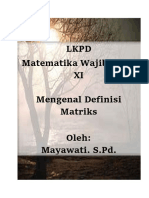 Mengenal Konsep Dasar Matriks