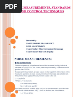 Noise Measurements, Standards and Control Techniques