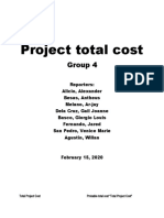 Project Total Cost: Group 4