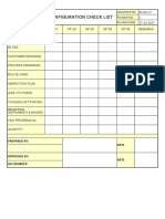 PP-FR-02 Configuration Check List