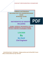 200 Plus Solved Probs in MATH & SUR BY Engr. Ben David PDF