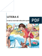 Litera E Litera E: Lecții Și Exerci I Exerciții Educative Pentru Copii Educative Pentru Copii