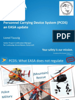 Personnel Carrying Device System (PCDS) An EASA Update: Lionel Tauszig