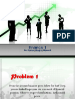 Problem 1 Statement of Financial Position