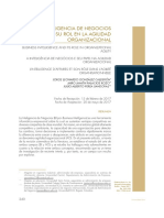 La Inteligencia de Negocios y Su Rol en La Agilidad Organizacional PDF