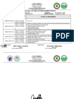 Individual Daily Log and Accomplishment Report: Department of Education