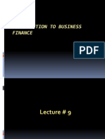 Introduction To Business Finance: by MK