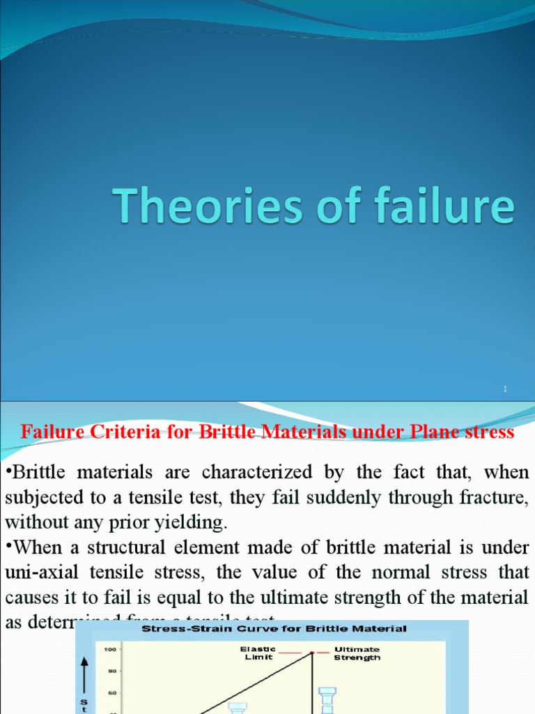 Failure Criteria for Brittle Materials | PDF | Strength Of Materials ...