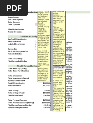 Thomas Frank's Budget Modeler Template!