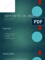 SNT-TC-1A 2020 Changes