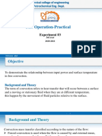 Unit Operation-Practical: Experiment #3