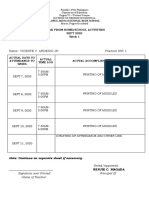 Name: Vicente V. Ardenio JR Position:SST 1: Work From Home/School Activities SEPT 2020 Week 1