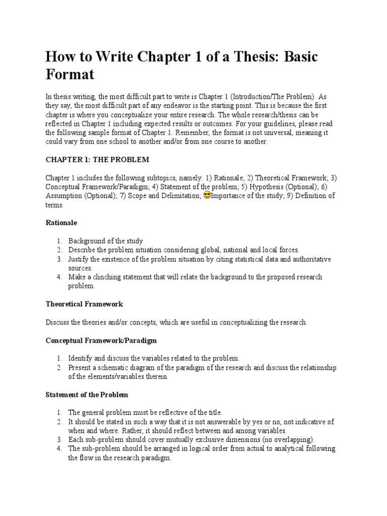 thesis example scribd