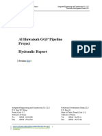 Al Huwaisah GGP Pipeline Project Hydraulic Report: Revision