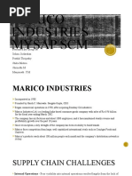 Marico Industries Mysap SCM