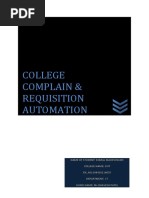 College Complain & Requisition Automation