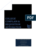 College Complain & Requisition Automation