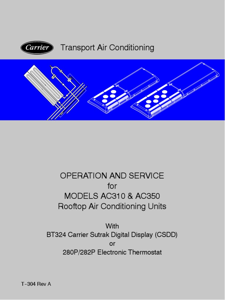 Transport Air Conditioning With BT324 Carrier Sutrak Digital Display