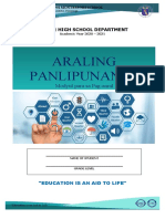 Araling Panlipunan 10: Modyul para Sa Pag-Aaral