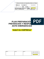 PLA-SST-001 Plan de Preparación, Prevención y Respuesta ante Emergencias