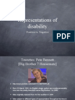 Representations of Disability: Positive vs. Negative
