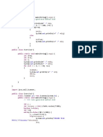 Auto-Generated Method Stub: Public Class Public Static Void Int For Int If