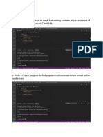 1 - Write A Python Program To Check That A String Contains Only A Certain Set of Characters (In This Case A-Z, A-Z and 0-9)