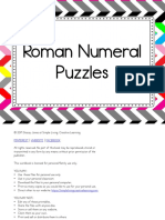 Roman Numerals 1 20 A