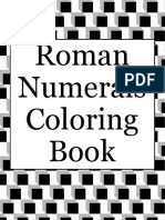 Roman Numerals Coloring Book A