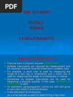 SMK Tat Beng Physics Form 4 1.4 Measurements