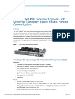 Cisco Catalyst 4500 Supervisor Engine 6-E With Centerflex Technology: Secure, Flexible, Nonstop Communications