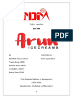 Arun Ice Cream - Case Study Report