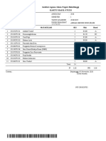 Kartu Hasil Studi 05 November 2020