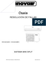 Innovair Oasis Mini Split 2nd Gen 36K Troubleshooting Guide Spanish