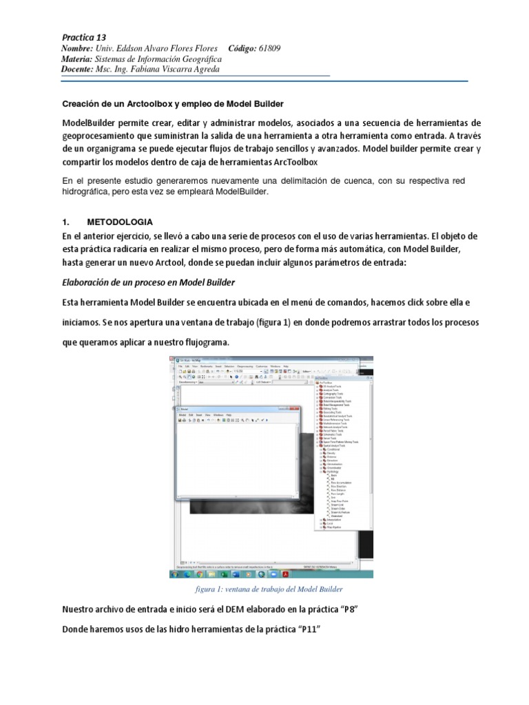 Practica 13 Model Builder PDF | PDF | Sistema de información geográfica ...