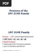 Features of The LPC214X Family