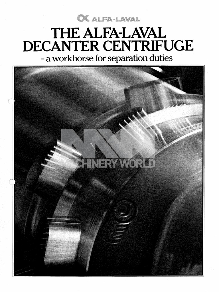 Alfa Laval Decanter Centrifuge PDF