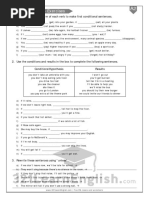 First Conditional - Exercises : 1. Choose The Correct Form of Each Verb To Make First Conditional Sentences