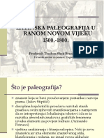 Latinska Paleografija U Ranom Novom Vijeku