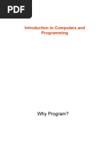 Introduction To Computers and Programming