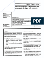 NBR 10787 - Concreto Endurecido Determinacao Da Penetração Da Água Sob Pressão PDF