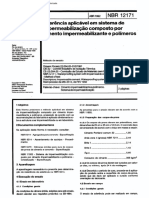 NBR 12171 - 1992-MB-3512- Aderencia Aplicavel Em Sistema de Impermeabilização Composto Por Cimento Impeabilizante.pdf