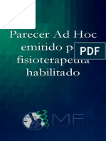 Parecer Ad Hoc emitido por fisioterapeuta habilitado