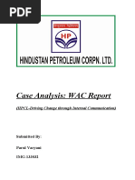 Case Analysis: WAC Report: (HPCL-Driving Change Through Internal Communication)